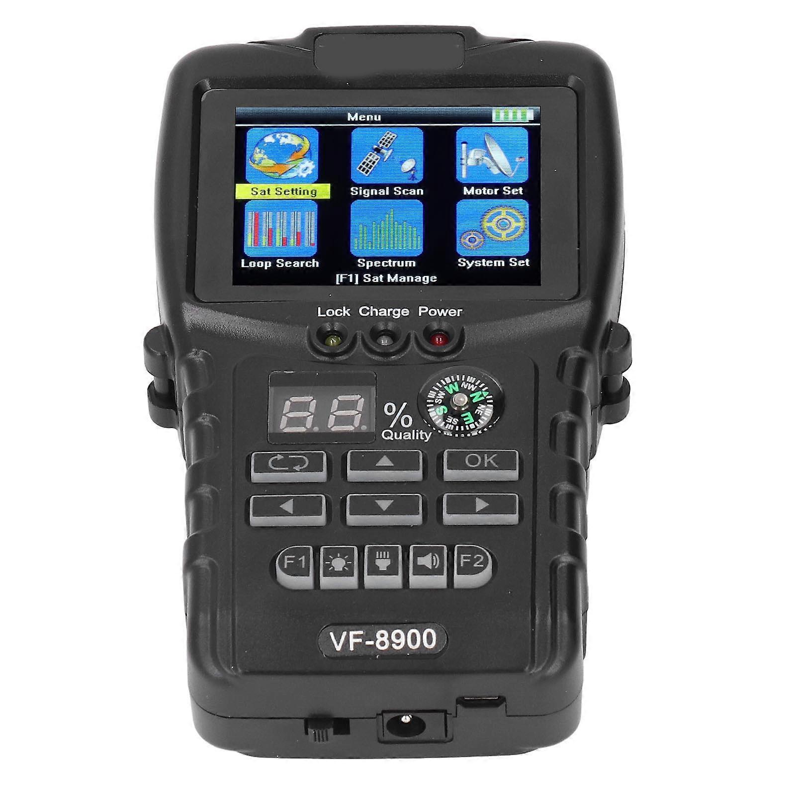 Satellite Finder Meter Digital Signal Measuring Detector 950‑2150MHz 2.4in HD TFT LCD for DVB‑S S 2