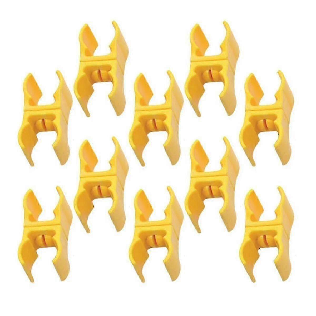 10 قطع في الهواء الطلق خفة الحركة مجال التحذير قضيب كليب مشبك البلاستيك زاوية العلم عمود موصل للرياضة ، - jjS SZRH AM