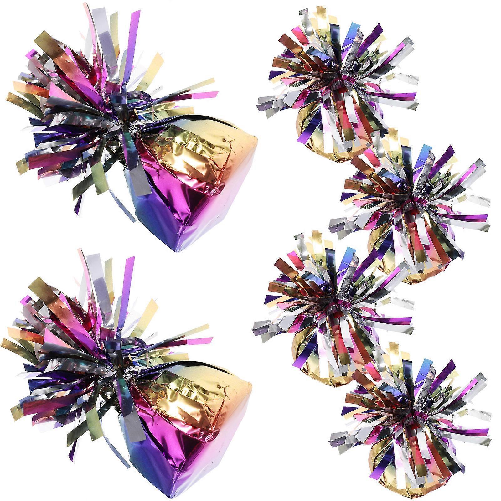 Balloon Gravity Blocks Rainbow Prevent Balloons From Floating Away Wedding Accessory 6Pcs