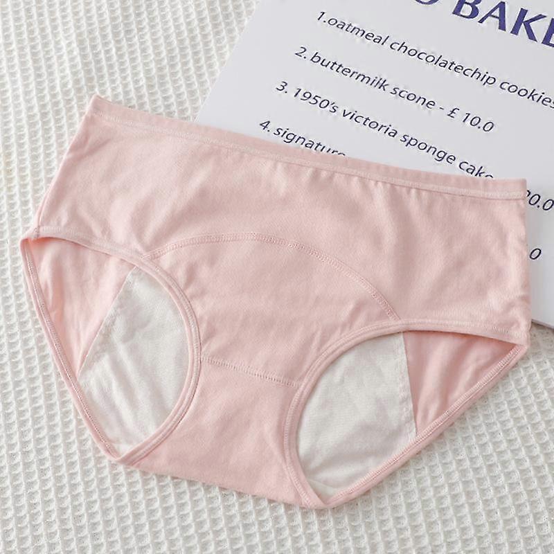 Strict Selection of Women's Mid-waist Plus Size Physiological Underwear Before and After Menstruation Leak-proof Breathable Briefs