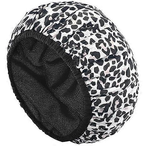 Shower Cap, Terry Lined Shower Cap, Three-Layer Large Shower Cap for