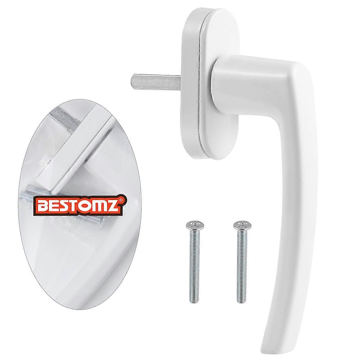 Door And Window Handles Window Handle Crank Aluminum Rotating Movement White 5.89X2.36X3.54in 1Pack