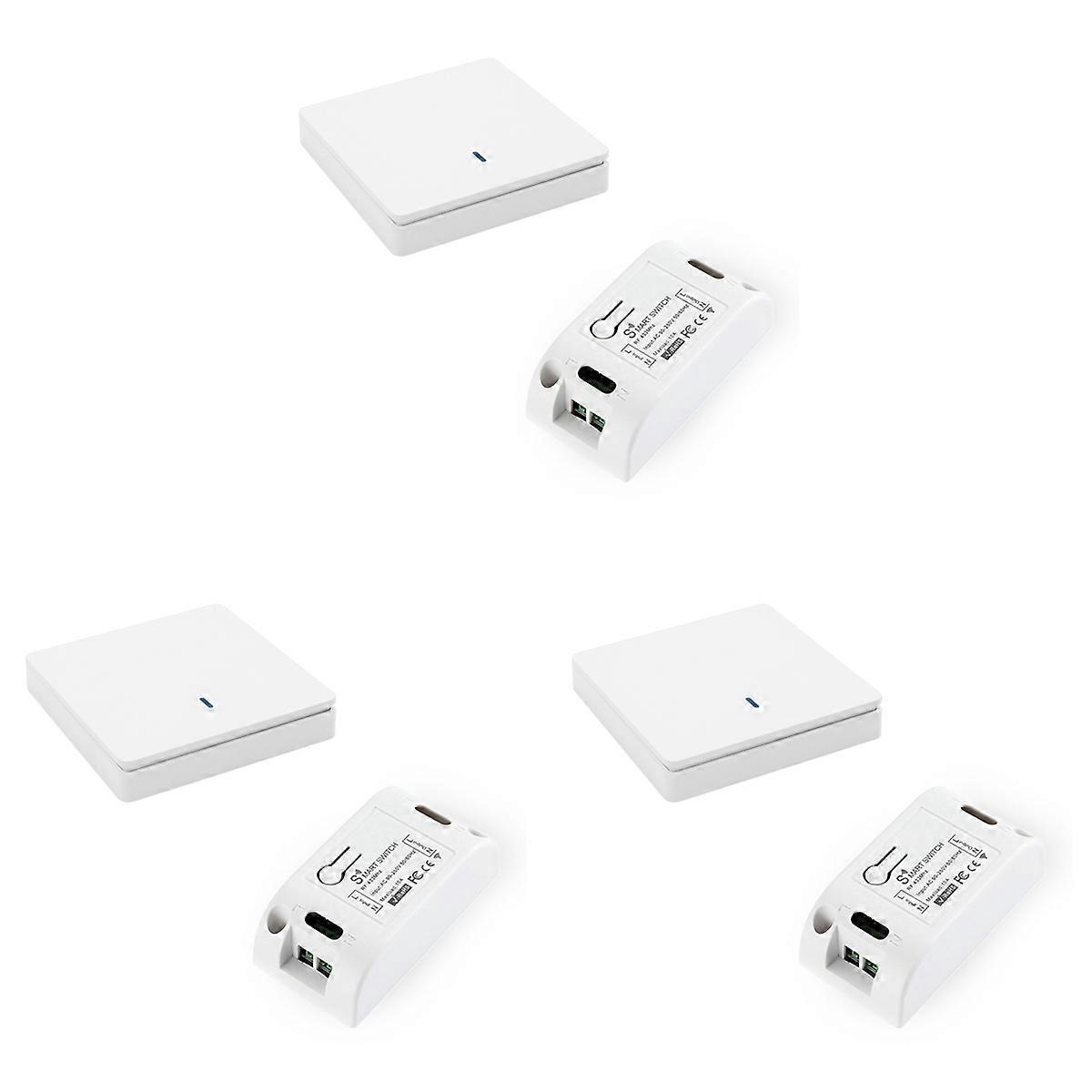 Wireless Smart Light Switch 433MHz AC 90-250V 10A Module(1 W &1 C)