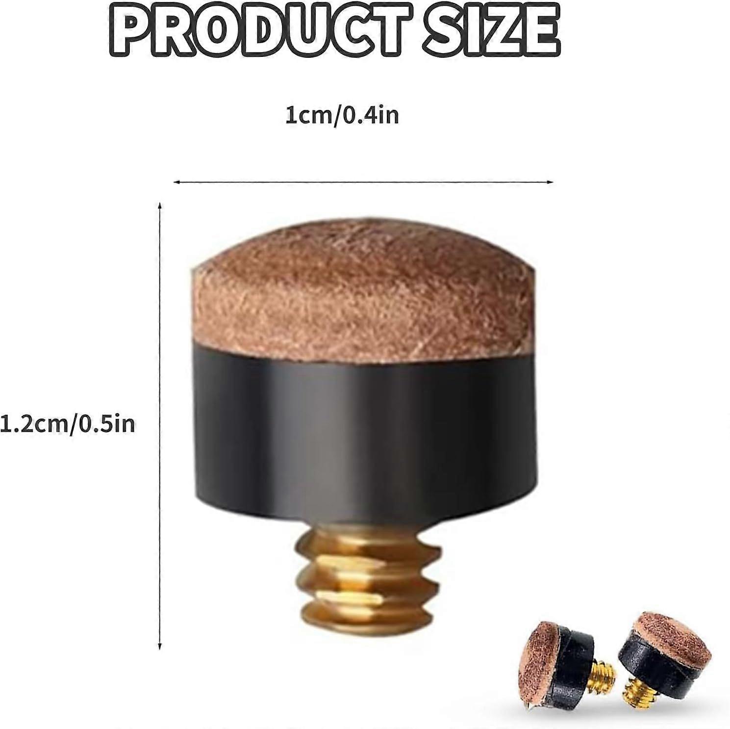 25pcs Billiard Cue Tips Replacement Screw On Pool Cue Tips Snooker Accessories For Pool Cue Sticks Easy To Install