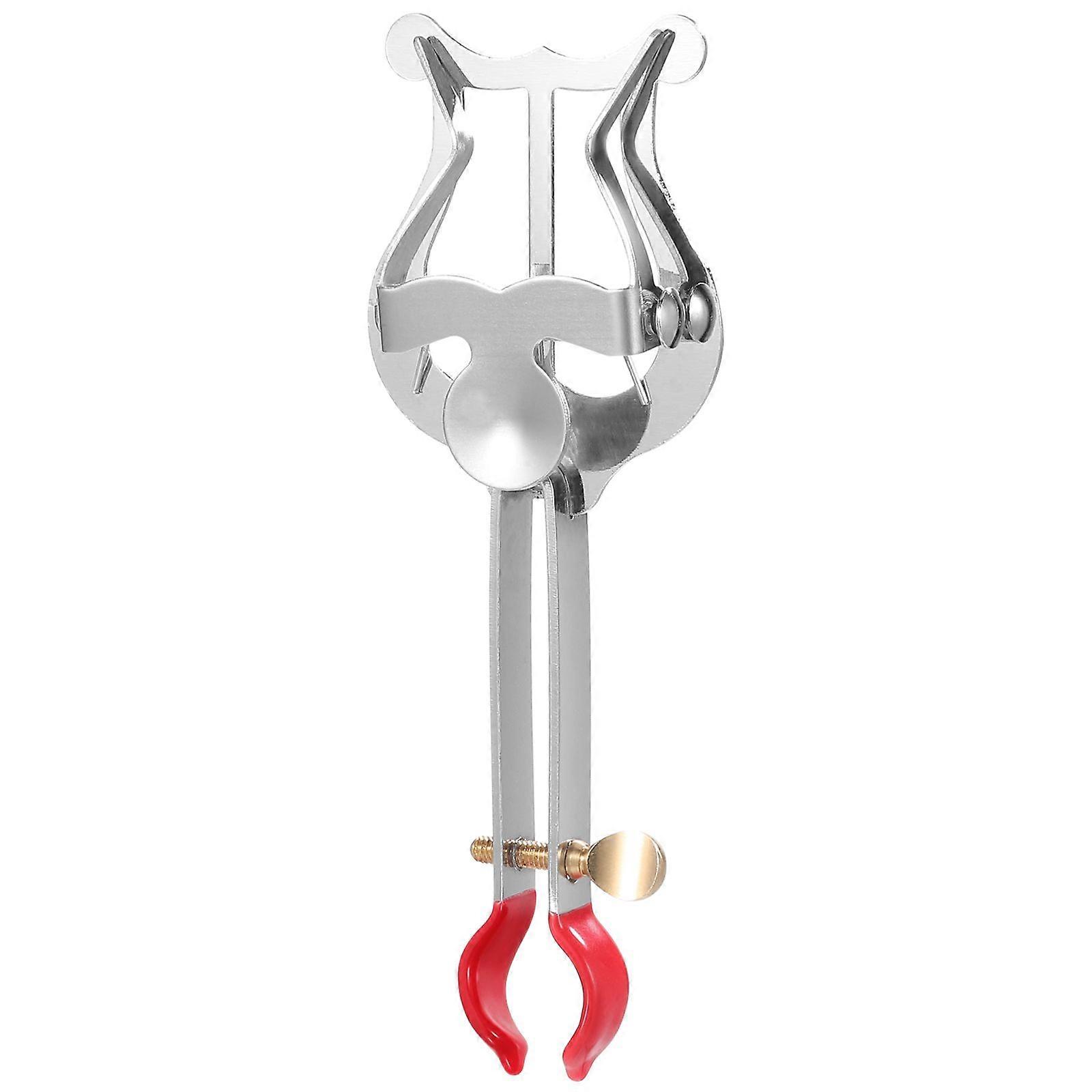 1 pince pour partition de trompette (argent)