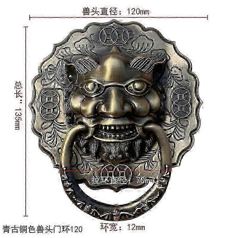 Antique Lion Head Shaped Door Knocker for Front and Gate, Perfect Addition to Enhance Your Home's Entrance