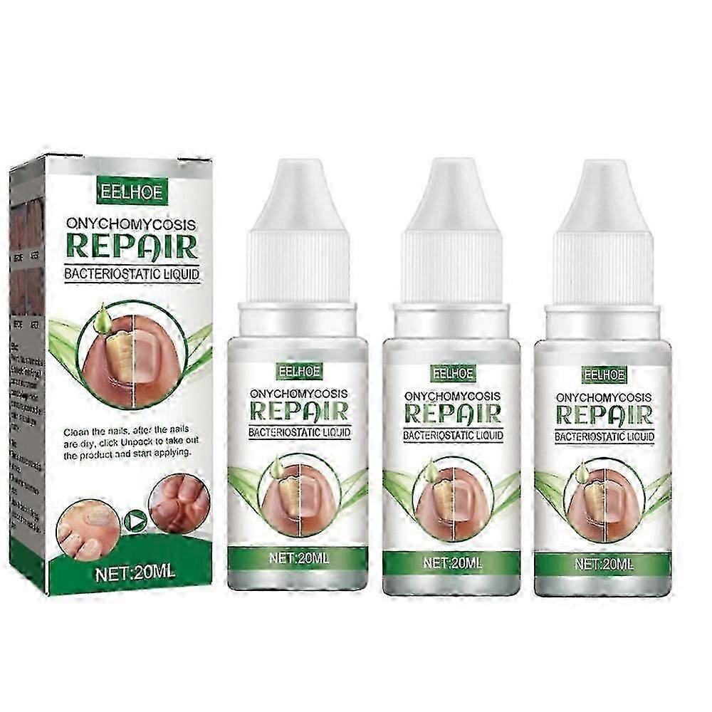 1-3X 2024 New Essential Oil Nail Fungus Repair Liquid Nail Thickening Discoloration Off Soft Nail Thickening Type Onychomyc 20ml