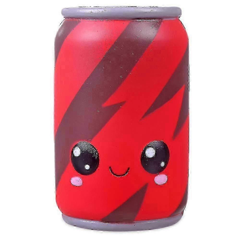 Cola Can Stress Relief Slow Rising Squeeze Toy, Drink Toy for All Ages, Red (7 x 7 x 12 cm, Pack of 1)