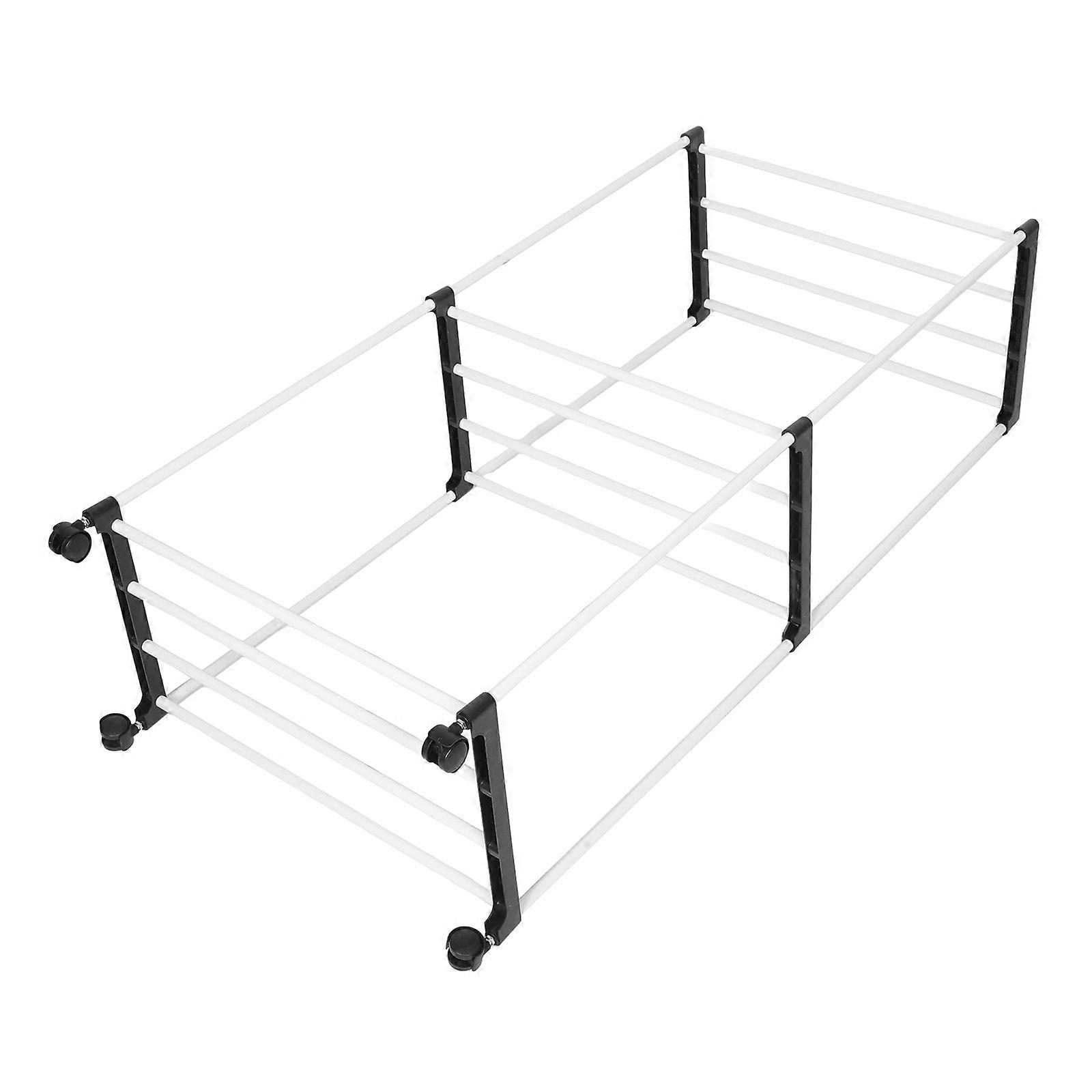 Laundry Racks For Drying Clothes Multi Tier Plastic And Steel Heavy Duty Towel Storage Stand For Small Spaces Silver 1Pack