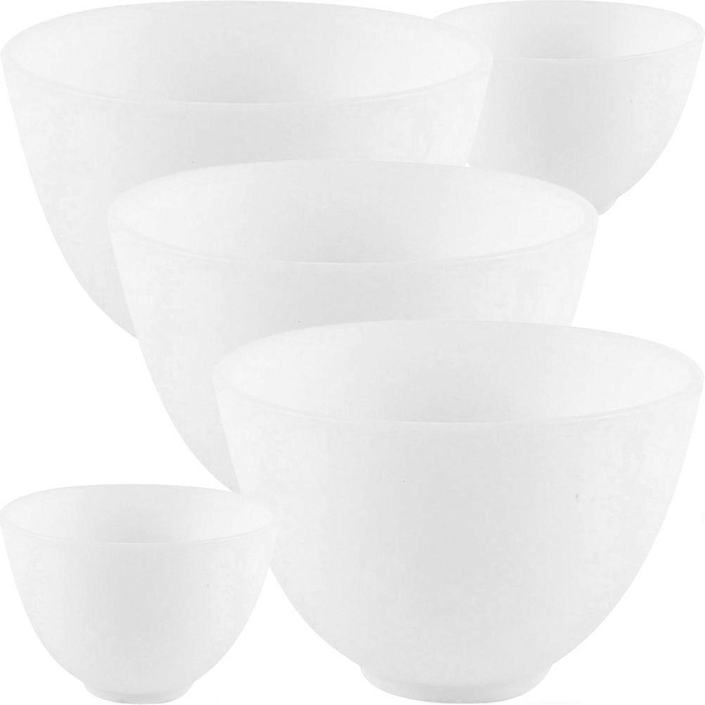 シリコンクラフトミキシングボウルエステティシャン用品スキンケア製品家庭用10.30X10.30X7.1CMミキシング美容製品5セット