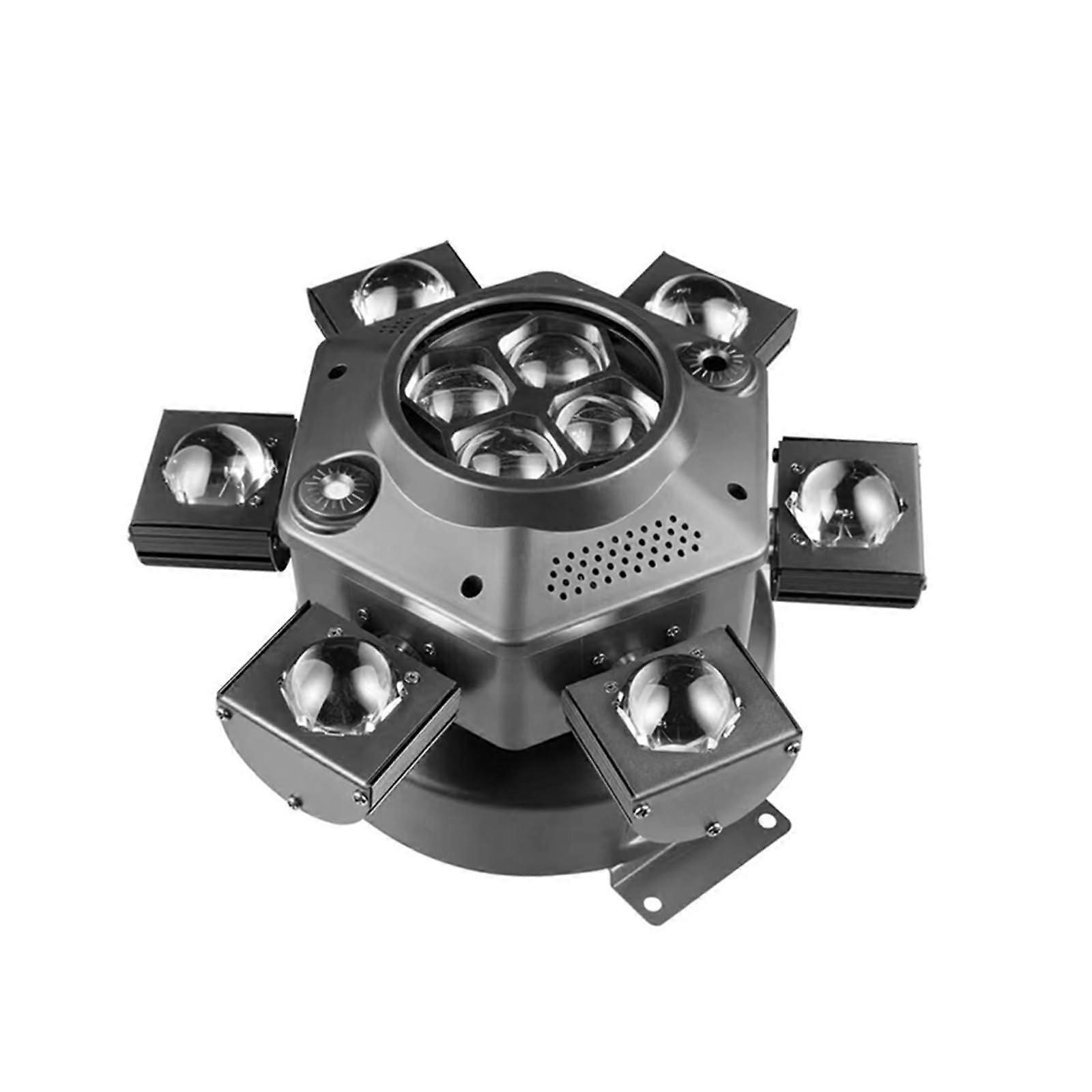Disco Light LED 10x10W 6-Head Moving Head Beam Light RG Strobe Stage Light Full Color Rotating Disco Party Bar Light