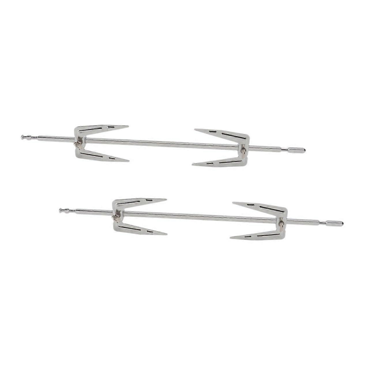 "Grill Forks Set of 2 for Chicken Professional BBQ Rotating Meat Forks Heat Resistant Easy to Clean for Grill Nights and Camping"