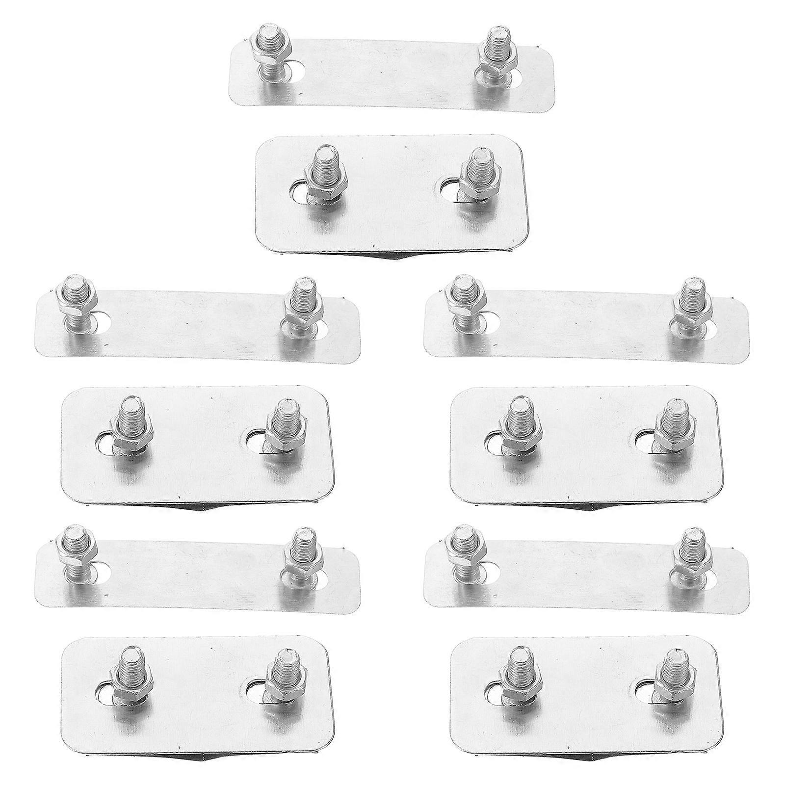 5pcs Bike Basket Mounting Adapter Brackets Quick Release Link Clips for Cargo Rack Durable Thickened Holder Easy Installation Secure Reliable