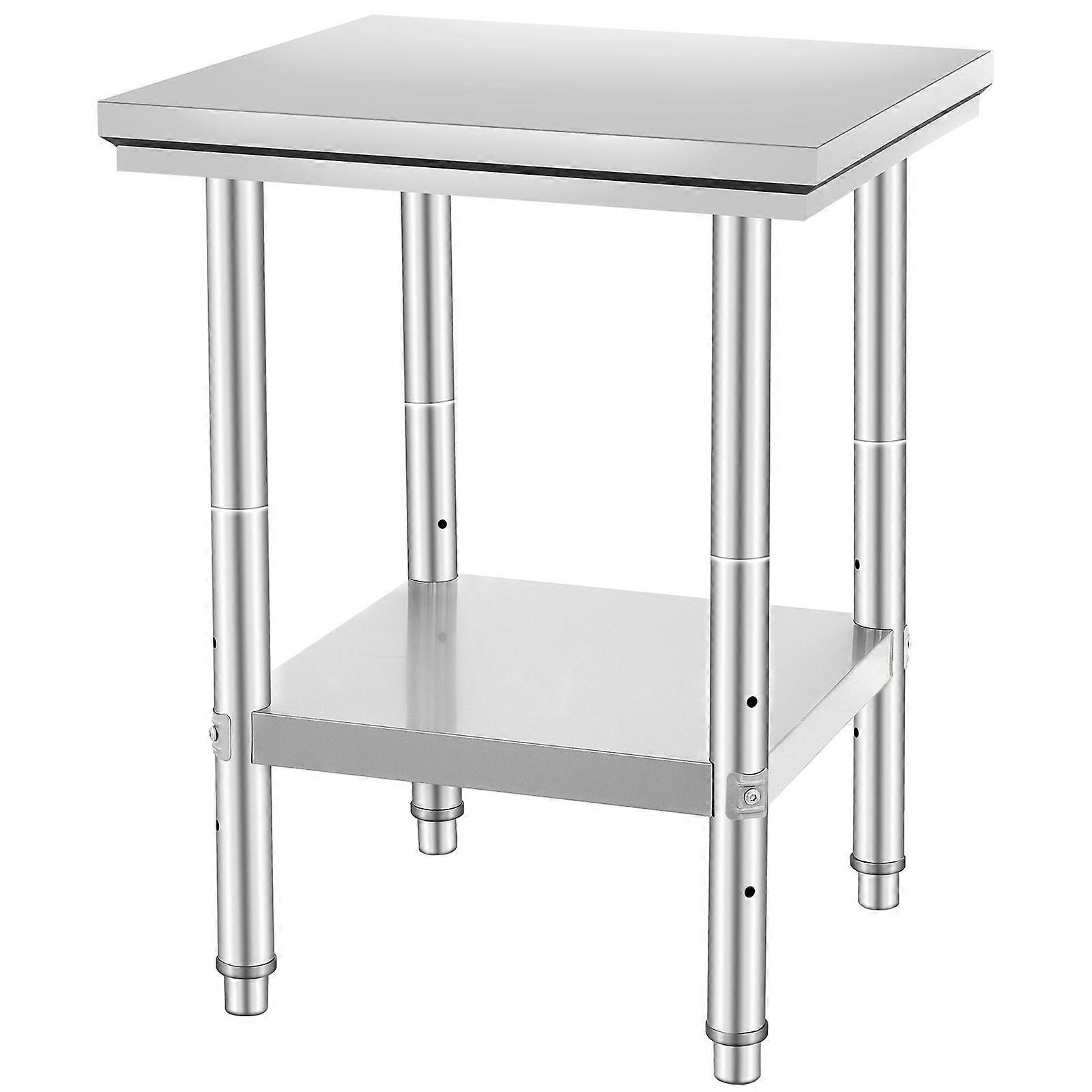 Rustfritt stål arbeidsbenk for hjemmearbeid bord 24 x 24 x 32 tommer NSF rustfritt stål arbeidsbord for kommersiell