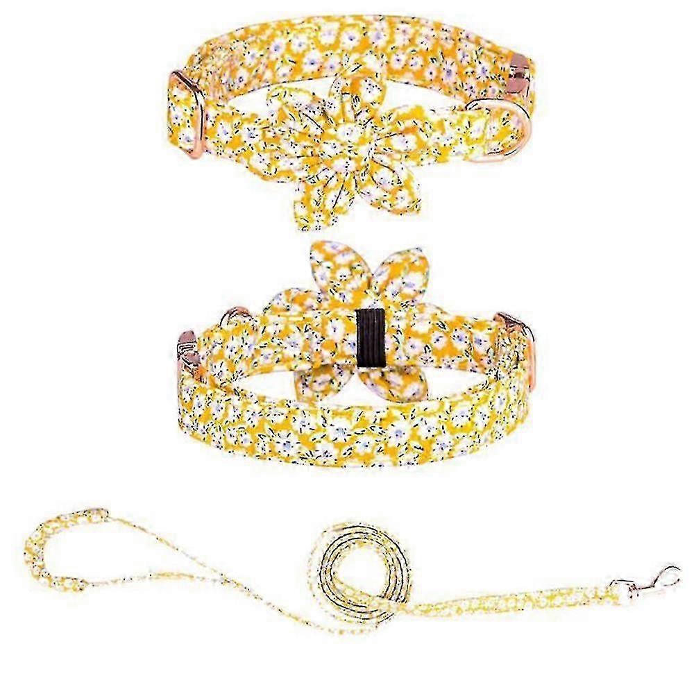 Adjustable Pet Collars with Cute Floral Patterns