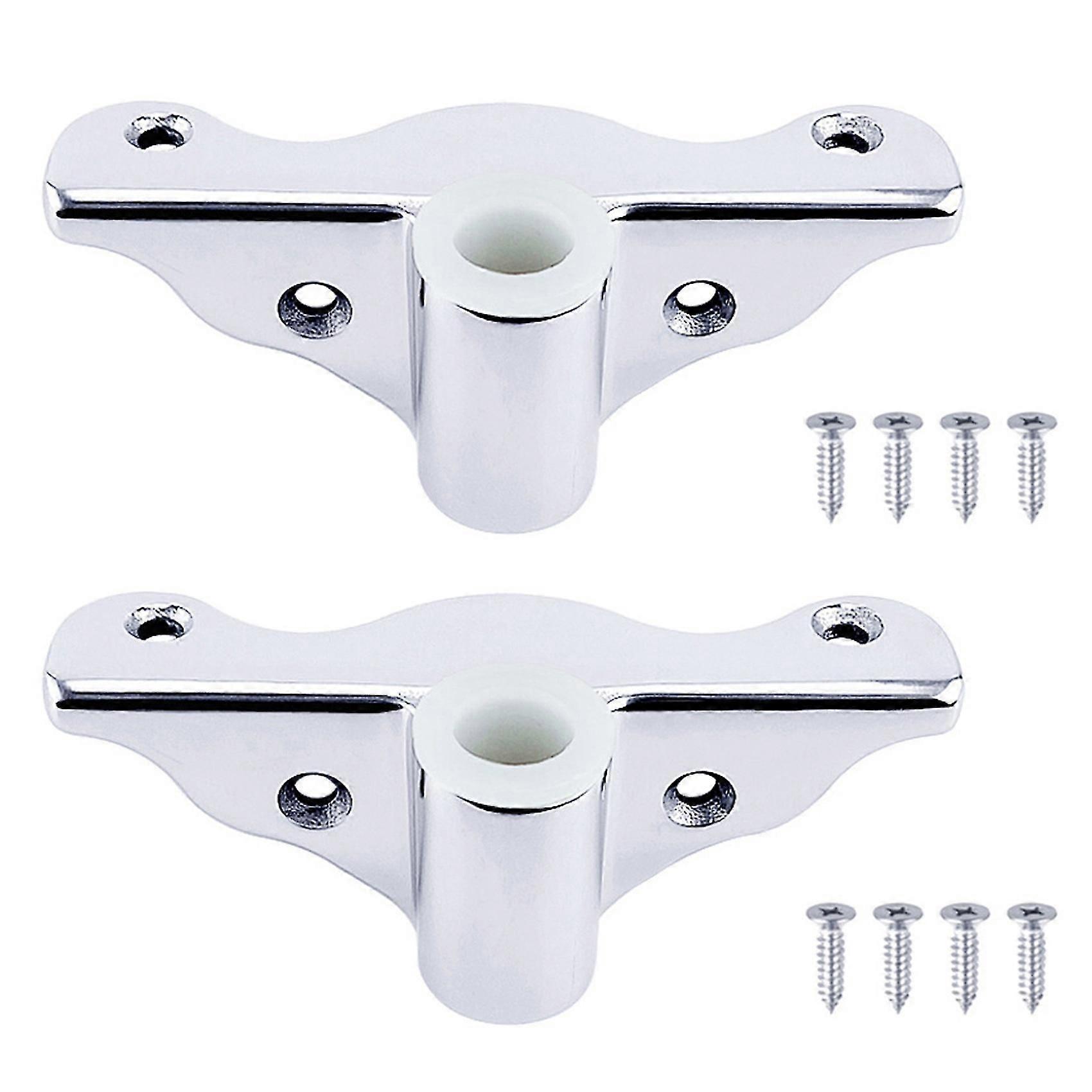 2x Side Mount Rowlock Boat Row Support Bracket Oar Sockets Marine