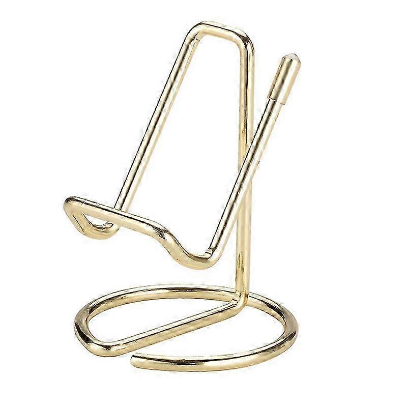 Desk Business Card Holder, Metal Display Stand for Office Name Cards