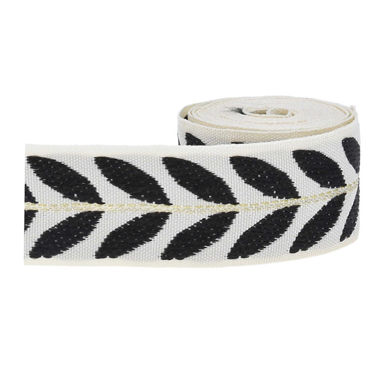 Polyester Gift Wrap Ribbon 2m Black for Christmas Packaging, Handmade Crafts, Scrapbooking Decorations