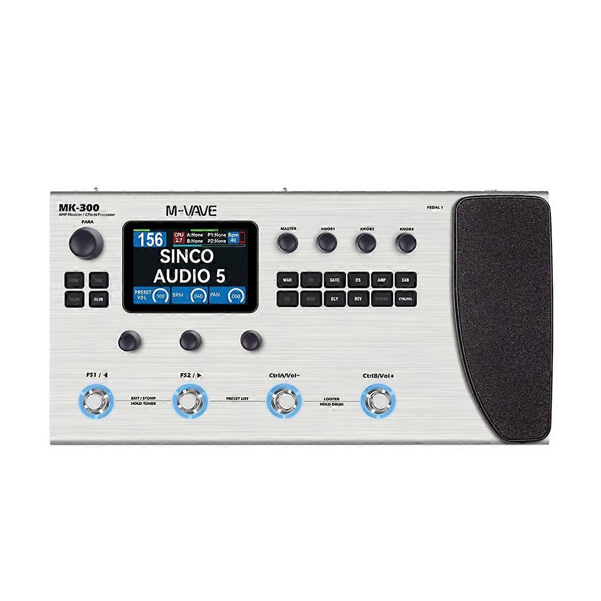 MK300 Guitare Multi-Effets Processeur ANN Neural Modeling 120AMP/360FX Batterie MIDI DAW