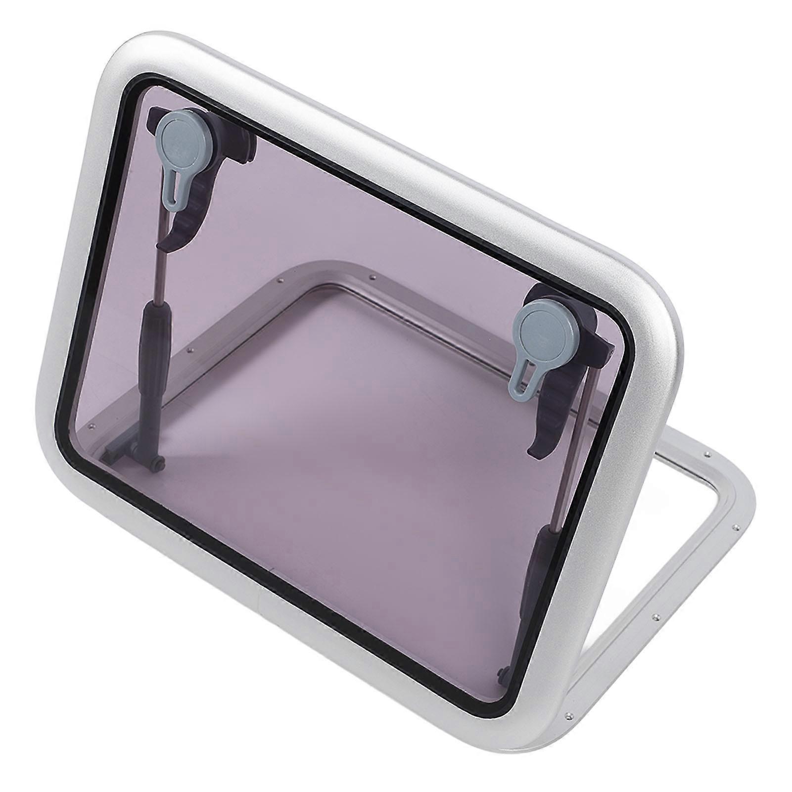 457 X 327mm Boat Skylights Window Square Push Out Deck Porthole Skylights Ventilation Hatch Window for Yacht RV Ship
