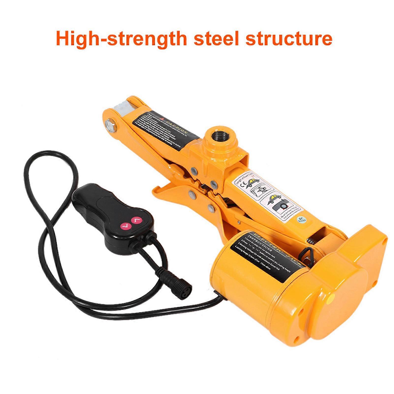 12V 3 طن 42CM مقص كهربائي جاك الكهربائية نفخ مضخة سيارة وجع كهربائي