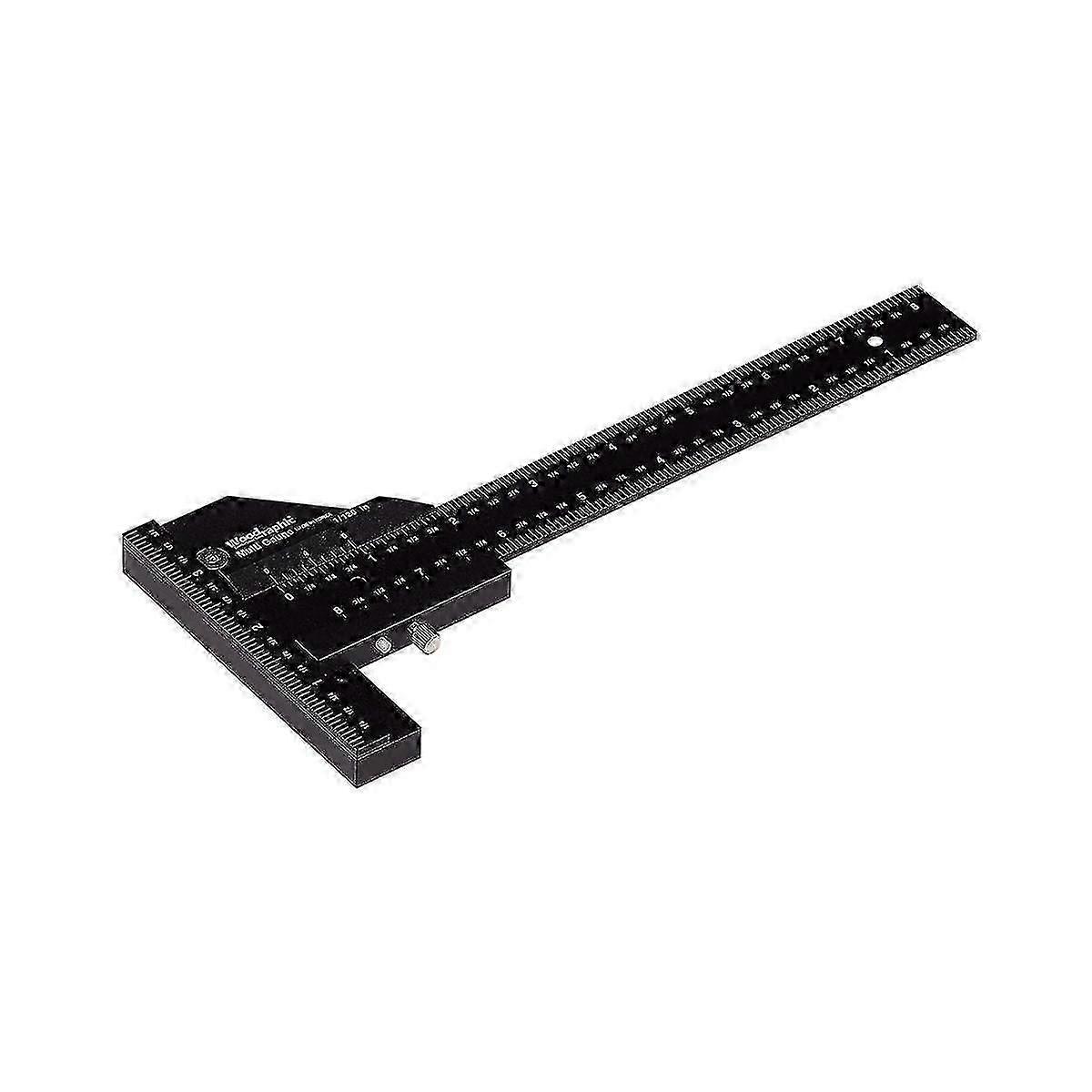 Woodworking Multifunctional Scribing Ruler T-ruler 280mm Measuring Ruler Scribing Tool