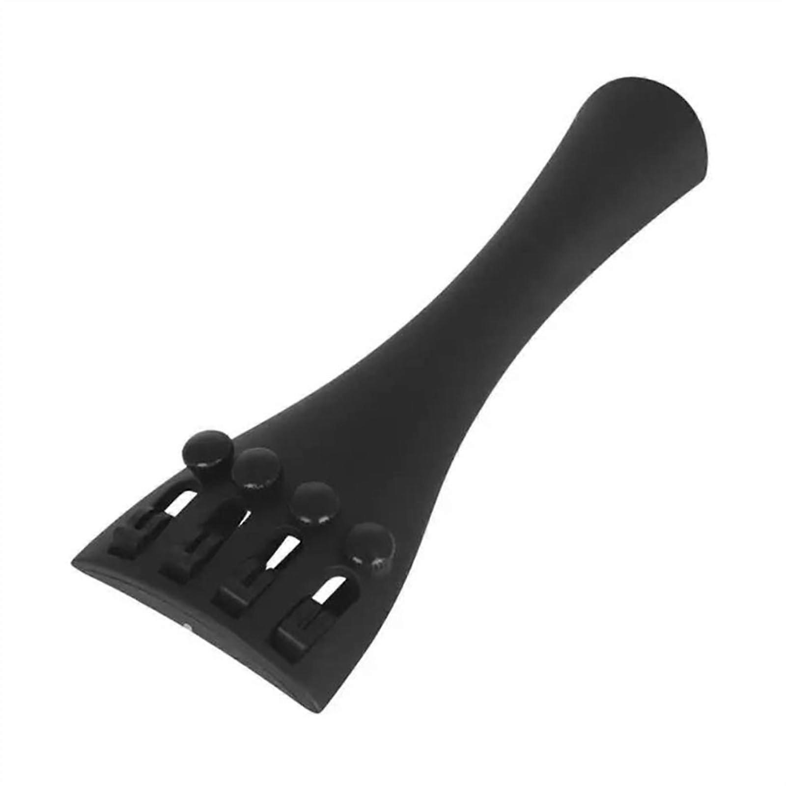 Violin Accessories for Beginners 3/4 4/4 Carbon Fiber Tailpiece with 4 Fine Tuners Compatible with Violins