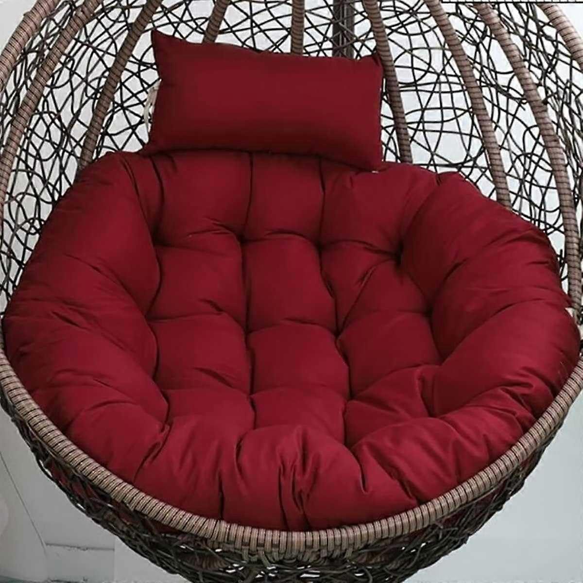 Thickened Grey Egg Chair Cushion Replacement for Porch Swings and Hanging Basket Chairs Ref: 3648