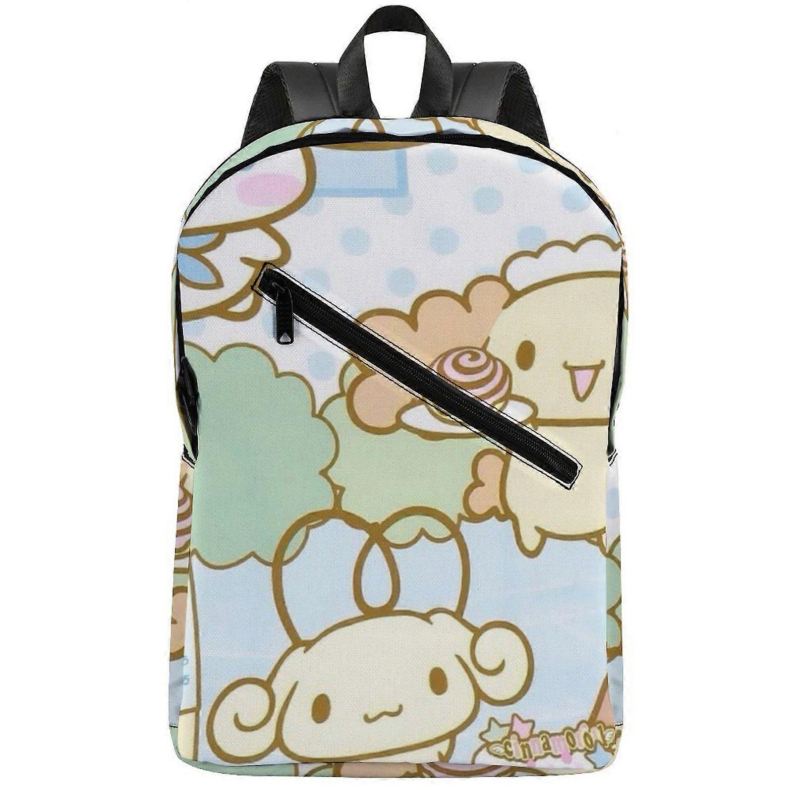 a1795 CINNAMOROLL Durable Semi-Full Print Backpack with Adjustable Straps and Soft Padding for Daily Carry m1795
