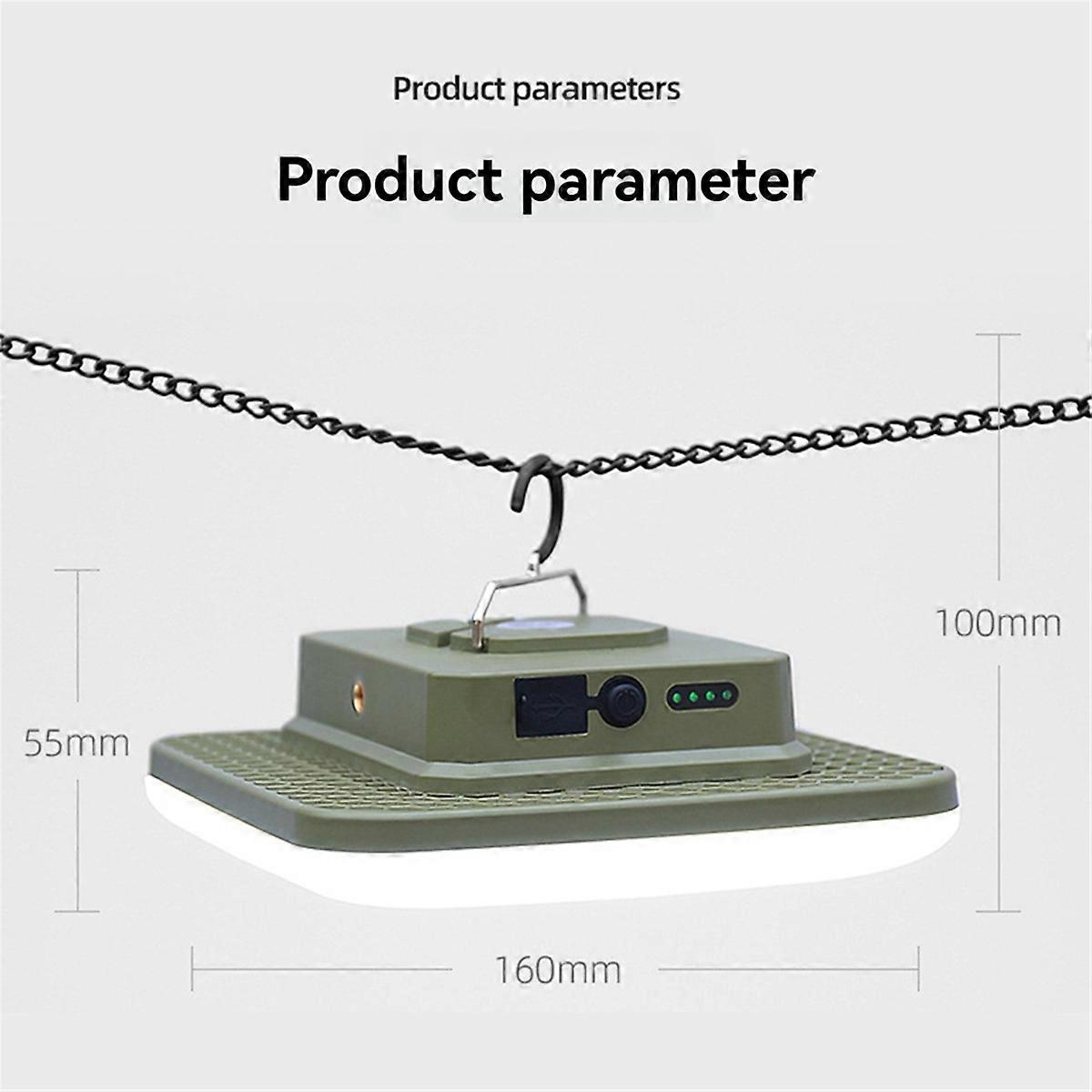 Outdoor Rechargeable Camping Light Portable Tent Hanging Light Night Fishing Lighting Emergency Work Maintenance Light,C