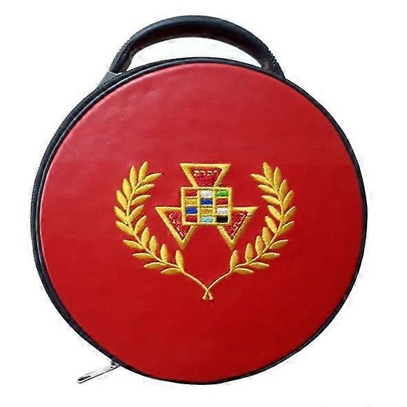Masonic Past High Priest Php Wreath Hat/cap Case Red