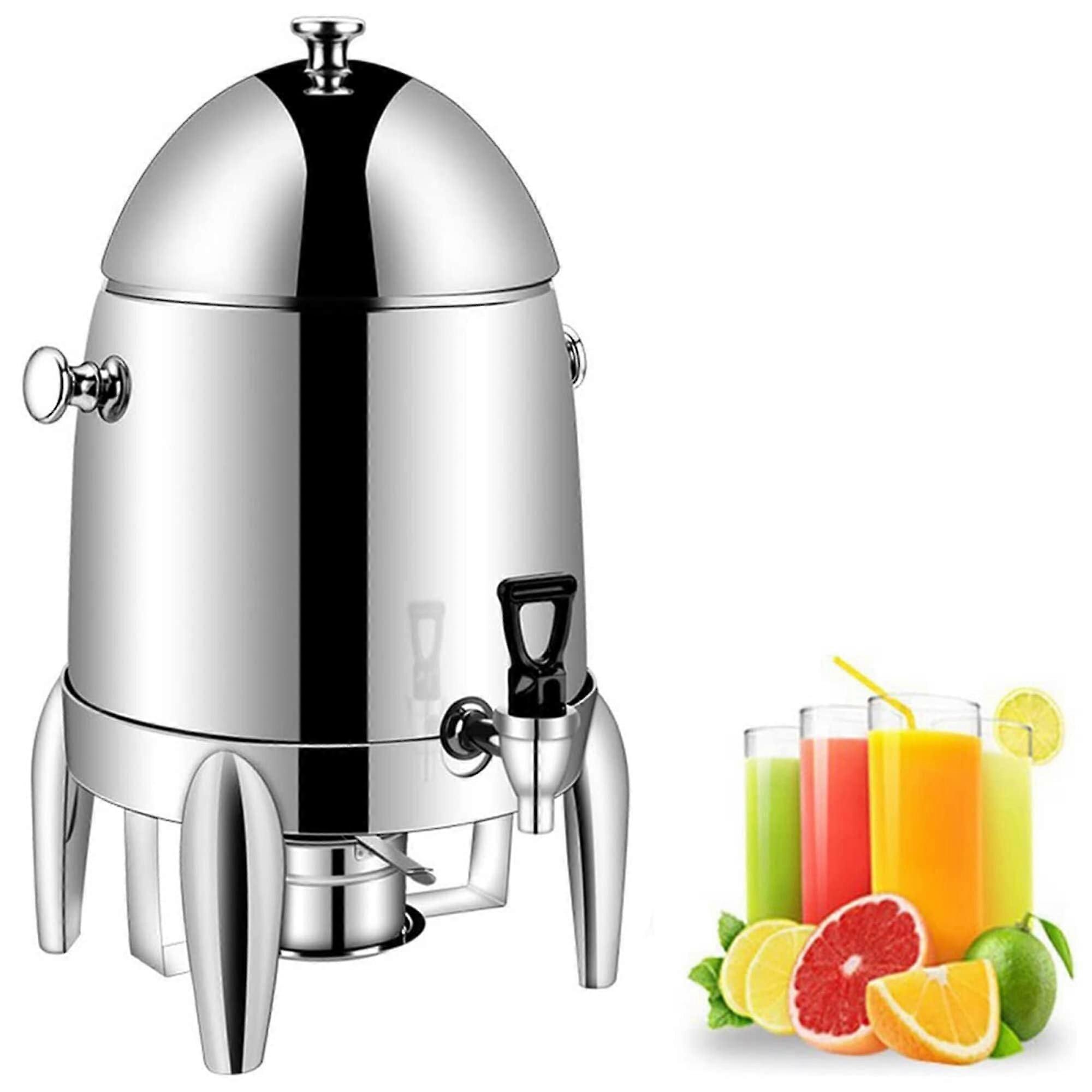 جرة القهوة التجارية ، الفولاذ المقاوم للصدأ مع غطاء ، صنبور للفنادق ، البوفيهات (اللون: كل الفولاذ).