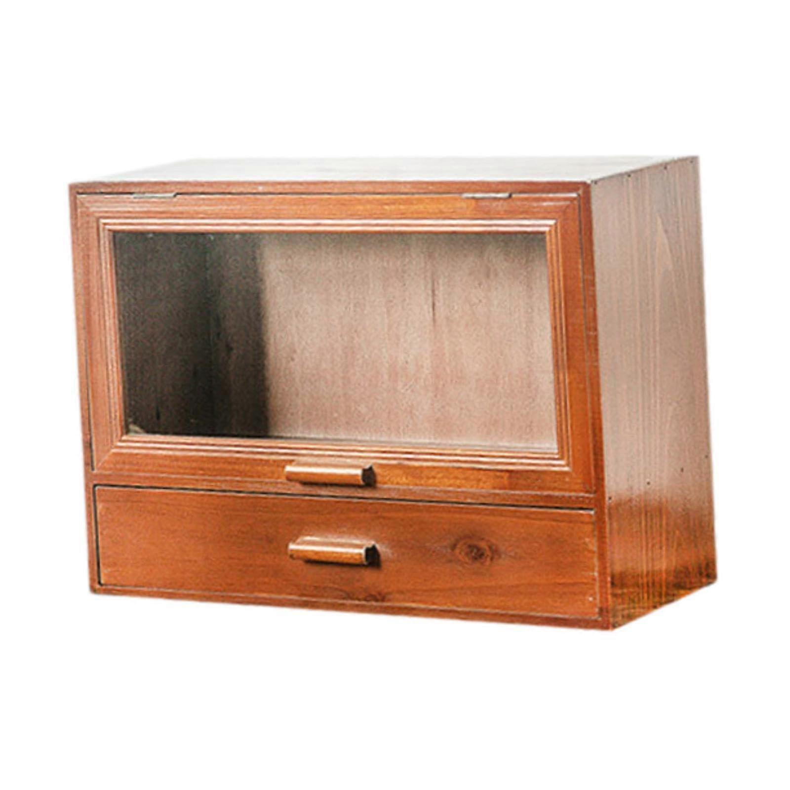 Small Organizer Cabinet Toy Display Shelf Rack Desktop Storage Cabinet Display Box for Milk Cups Coffee Cups Perfume Desktop