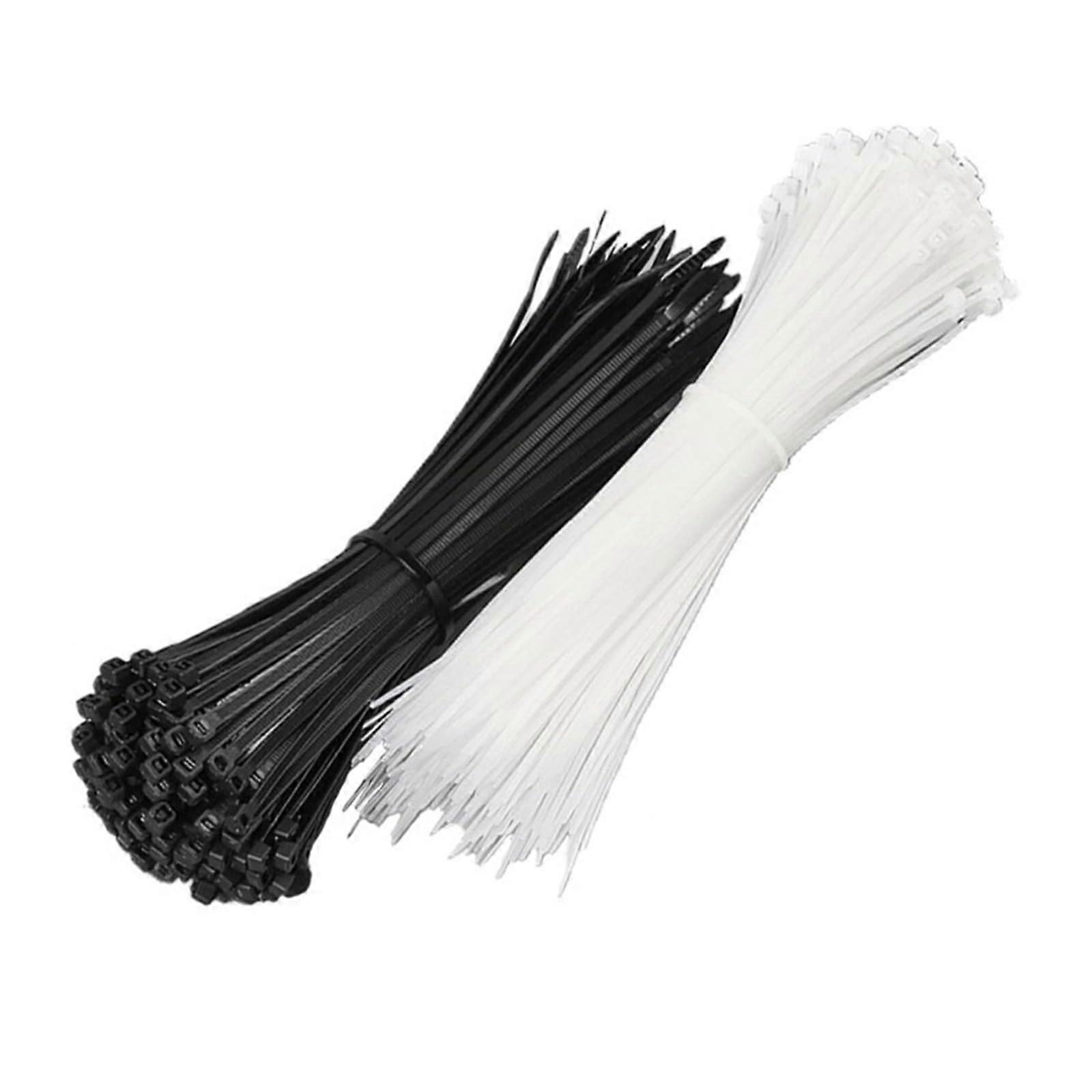 100 Pcs 2.5mm x 100mm White Nylon Cable Ties for Electronics