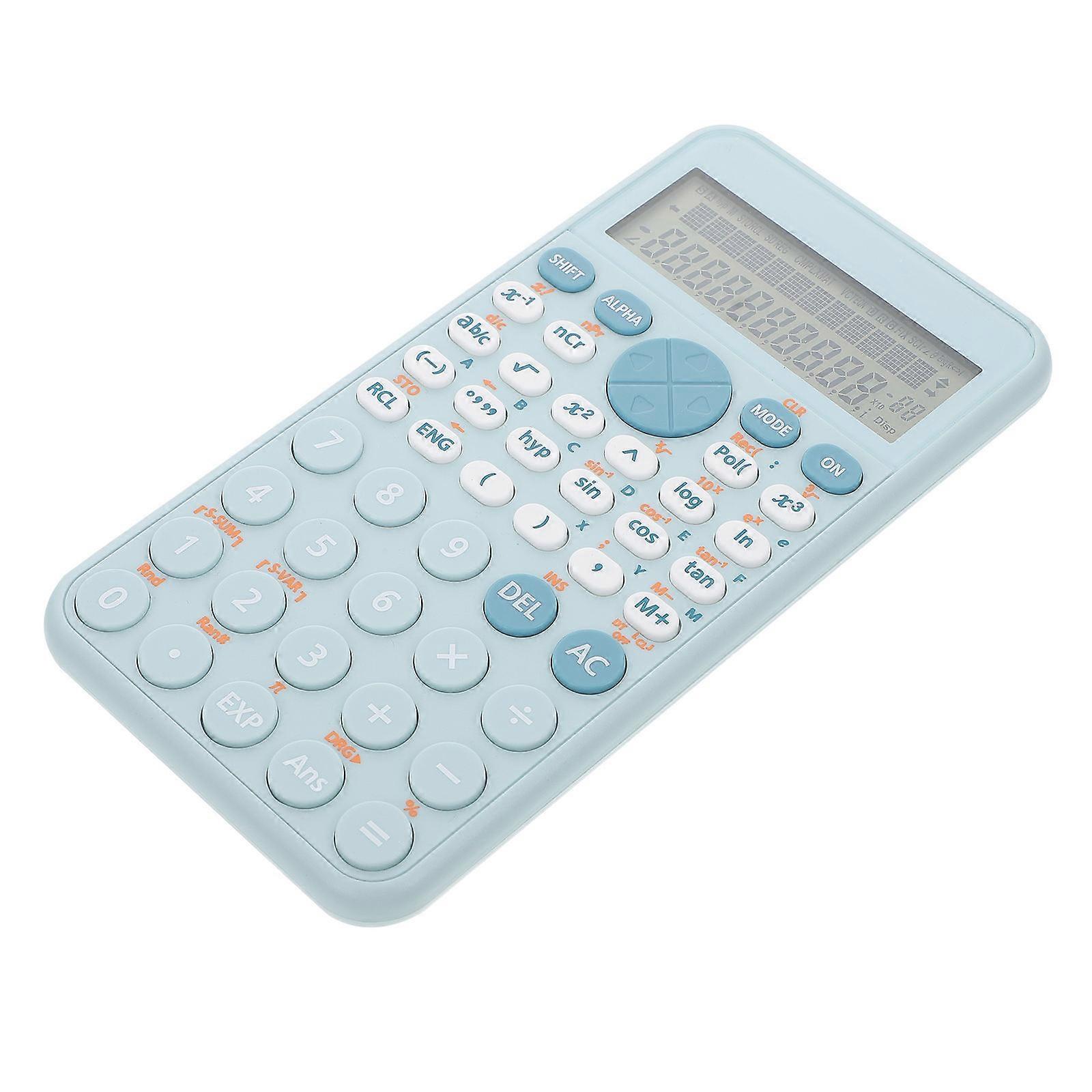Science Calculator Function College Student Contest Accounting Office Blue 12.7 x 7.2 x 1.8 cm 240 Operation Functions 1Pack