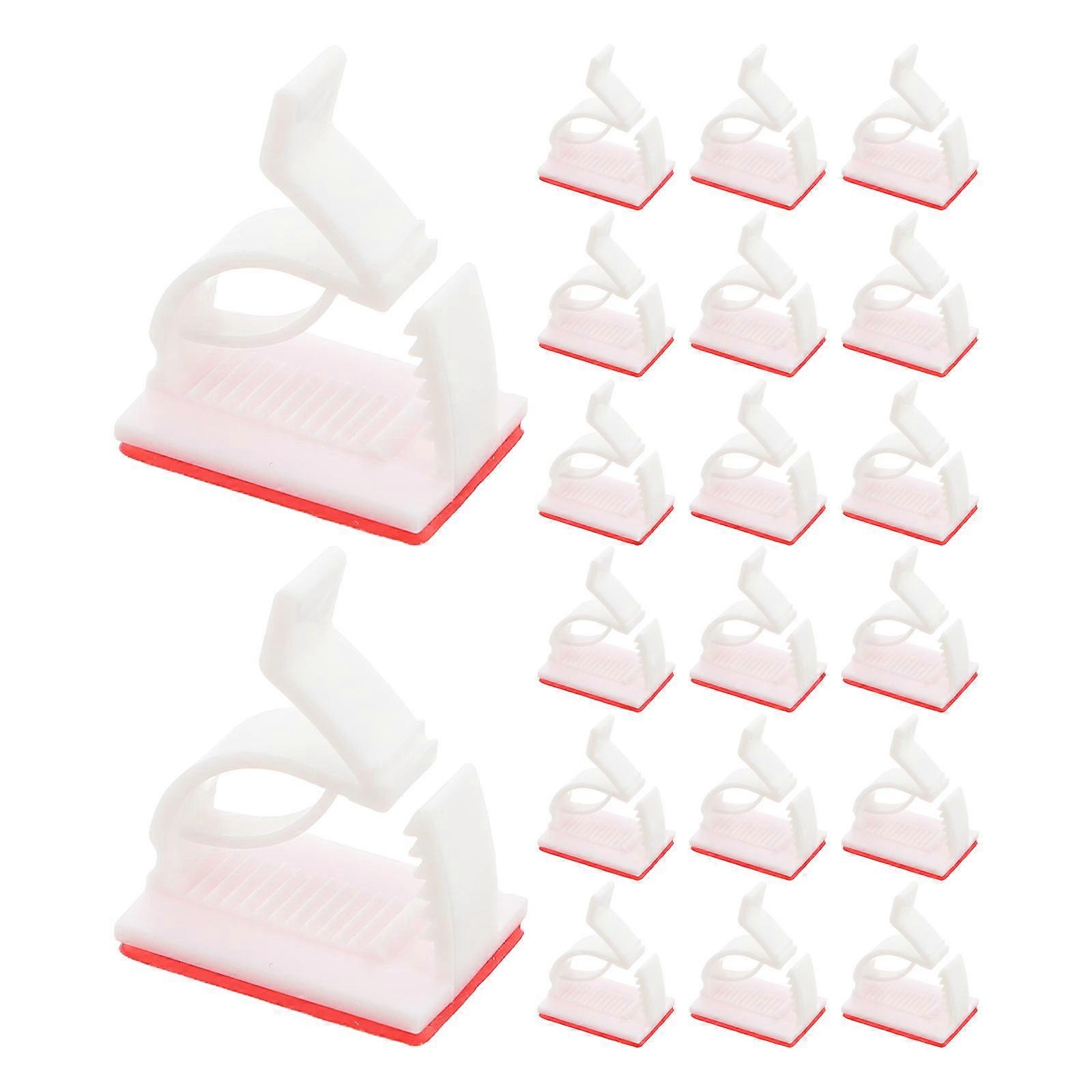 Cable Fixing Clips Acrylic Wire Organization Home 100Pcs