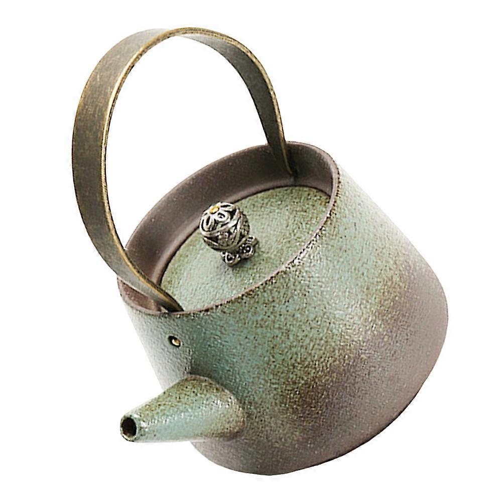 Retro Style Teapot Ceramic Craft Tea Kettle for Home Use 1Pcs