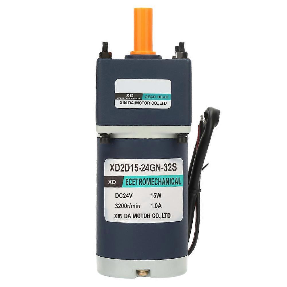 DC24V 15W XD2D15-24GN-32S Permanent Magnet DC Reduction Gear Motor Adjustable Speed (180RPM)