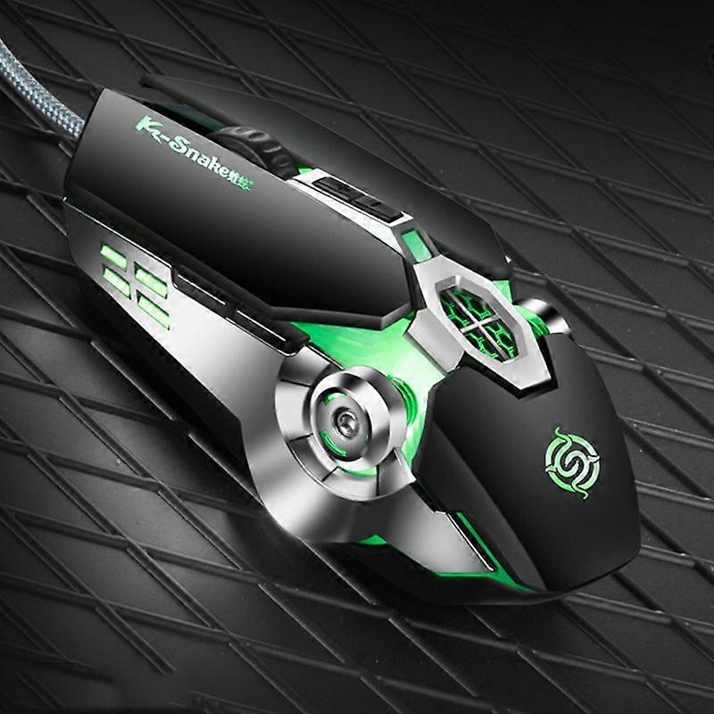 K-Snake Q7 Game Wired 7 Color Illuminated USB Mouse Q7 Scrub Black