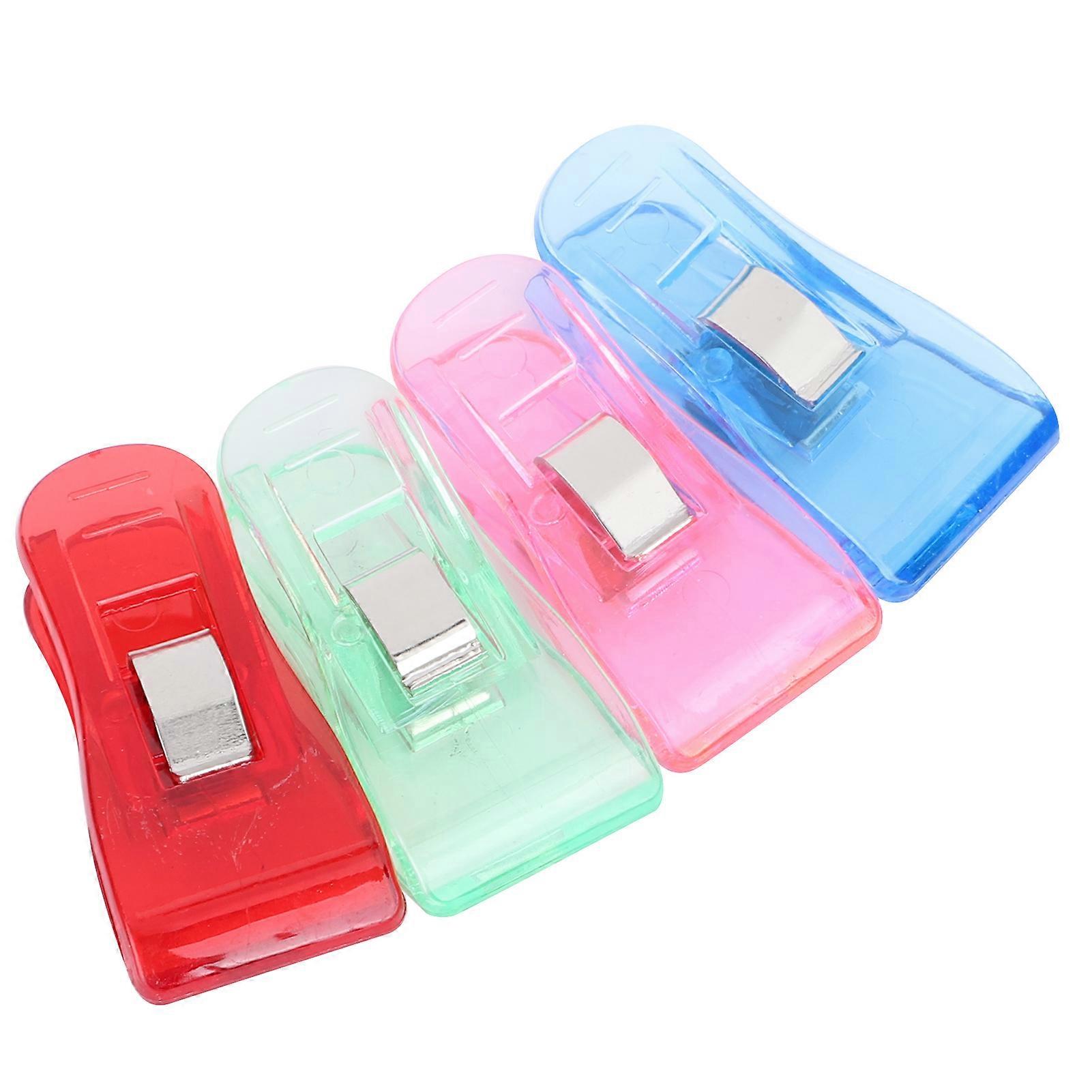 50Pcs Hemming Clips Axe Shape Colorful Plastic for PatchWork Sewing Accessories