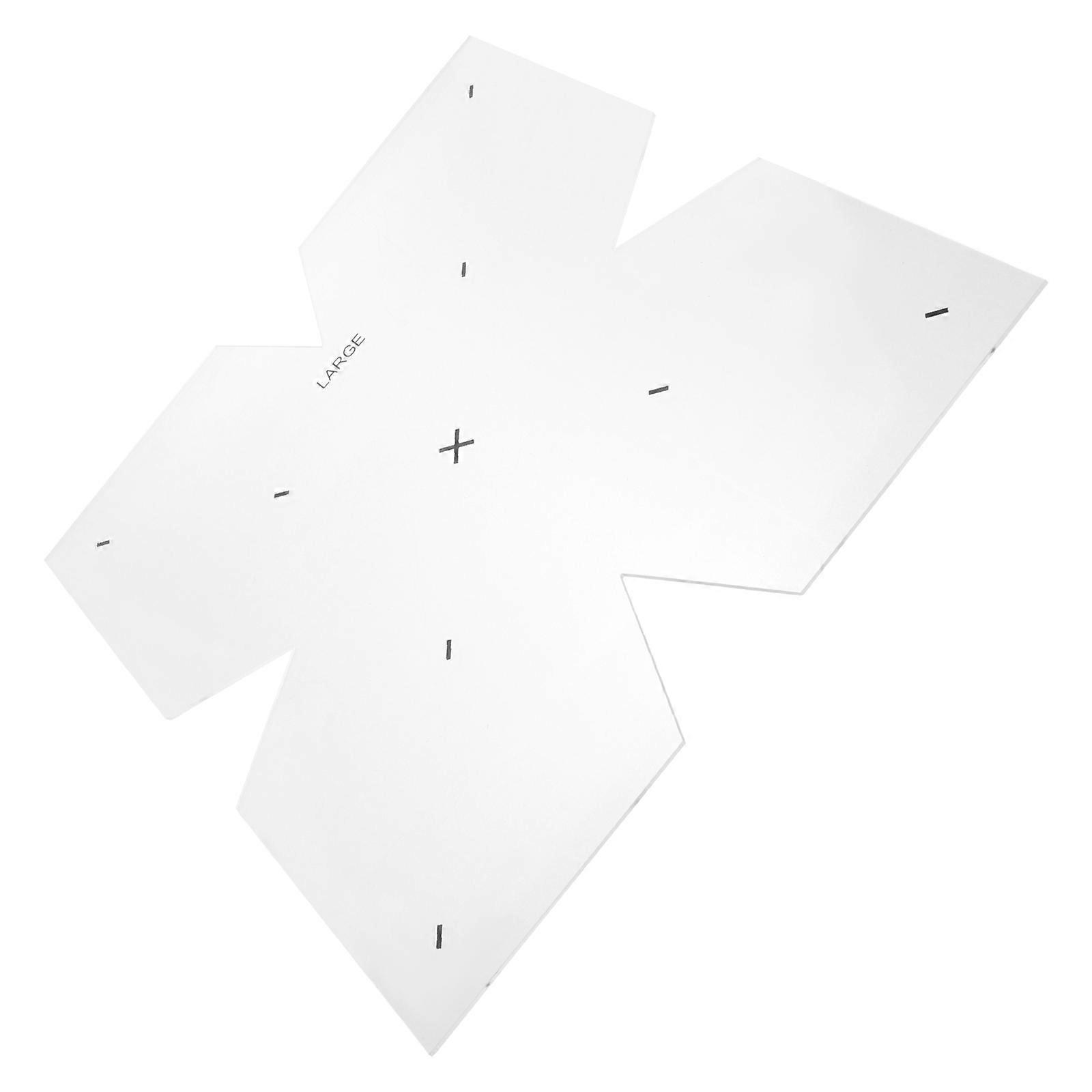 Bowl Cozy Template Acrylic Patchwork Ruler for DIY Decor Easy to Use Lightweight White 12x12 Inches