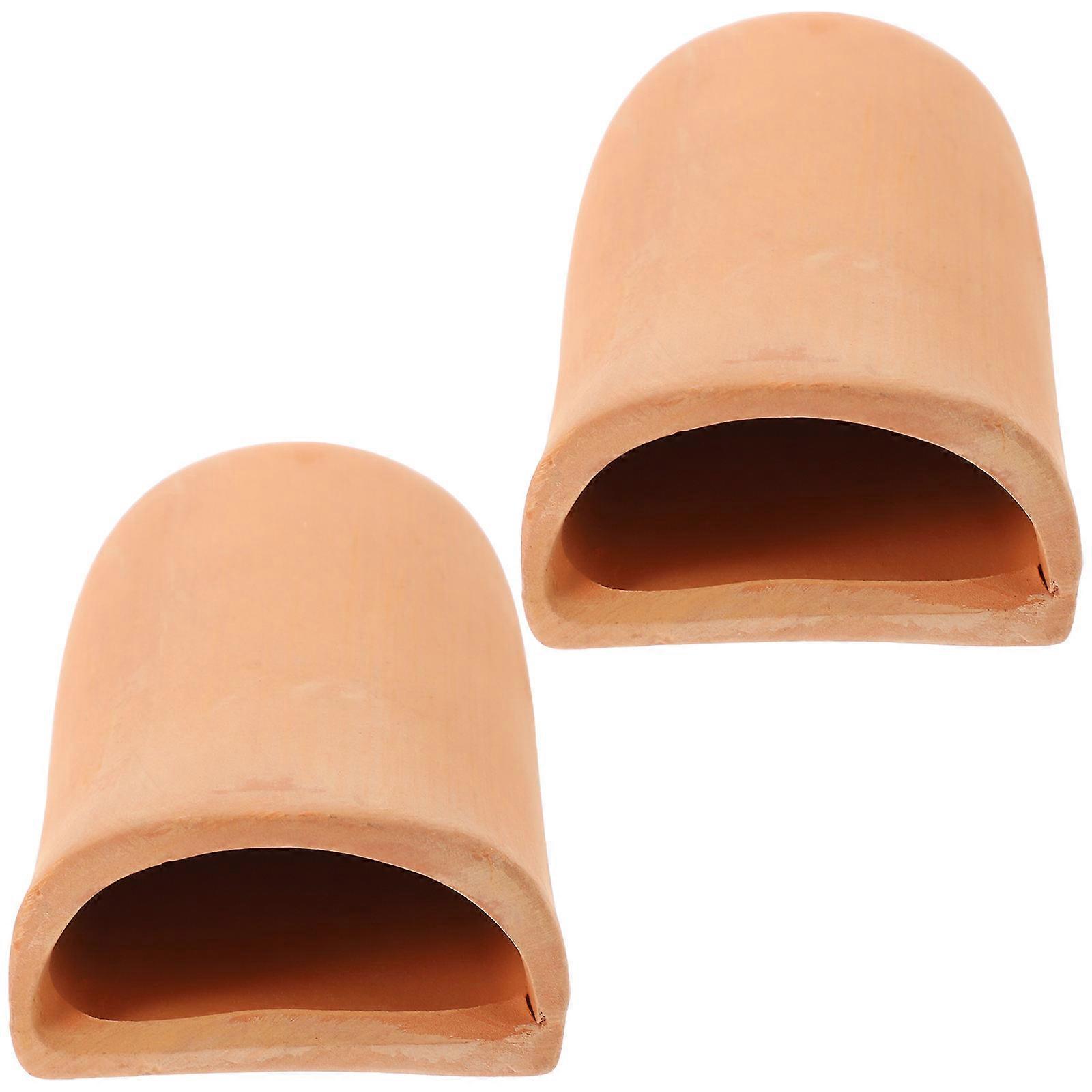 2Pcs Fish Shrimp Breeding Caves Decorative Aquarium Hideout Decorations for Fish Tank Accessory