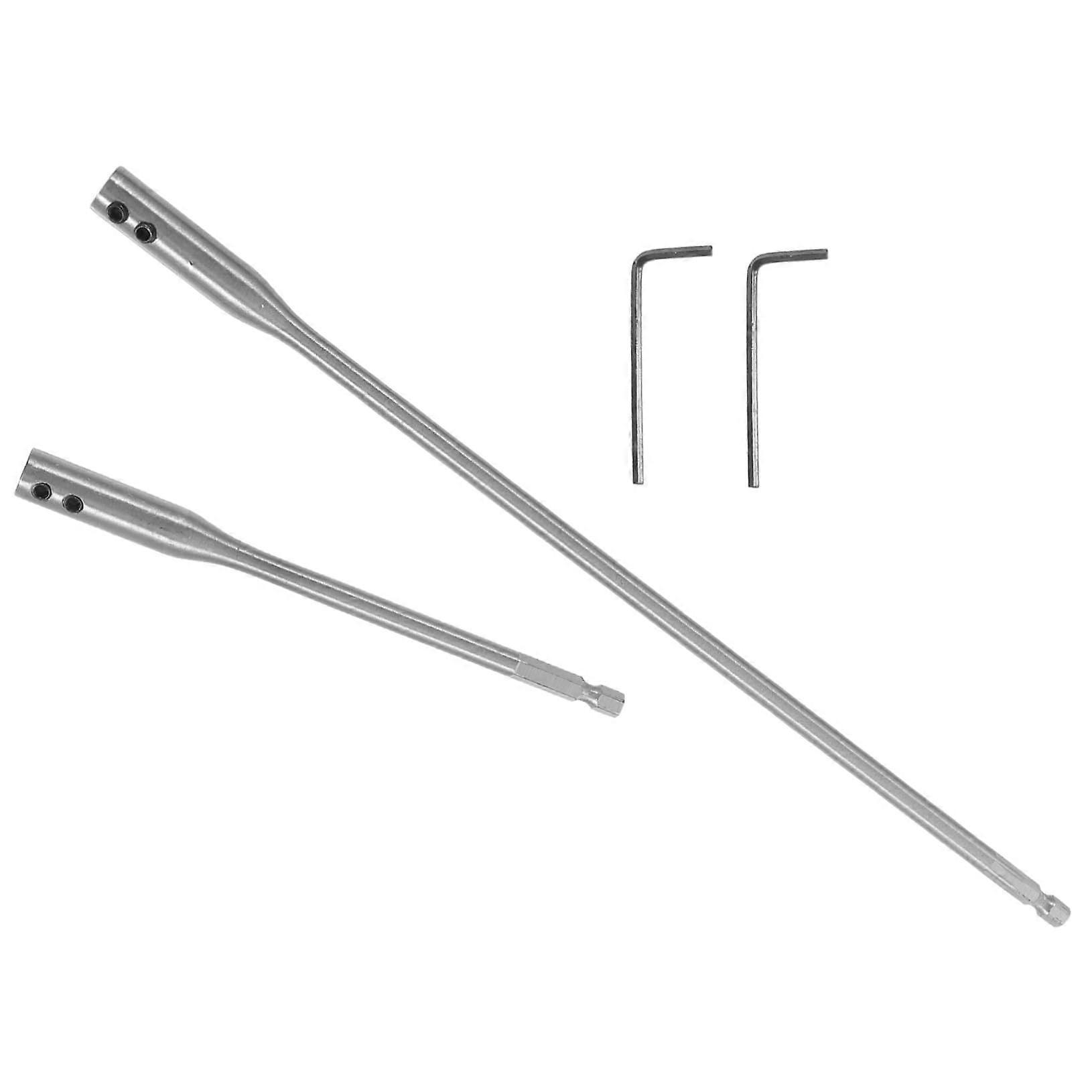 1 Set Partial Wood Drill Bit Extension  Carbon Steel Drill Bit Extension with Hex Shank for HardtoReach Areas
