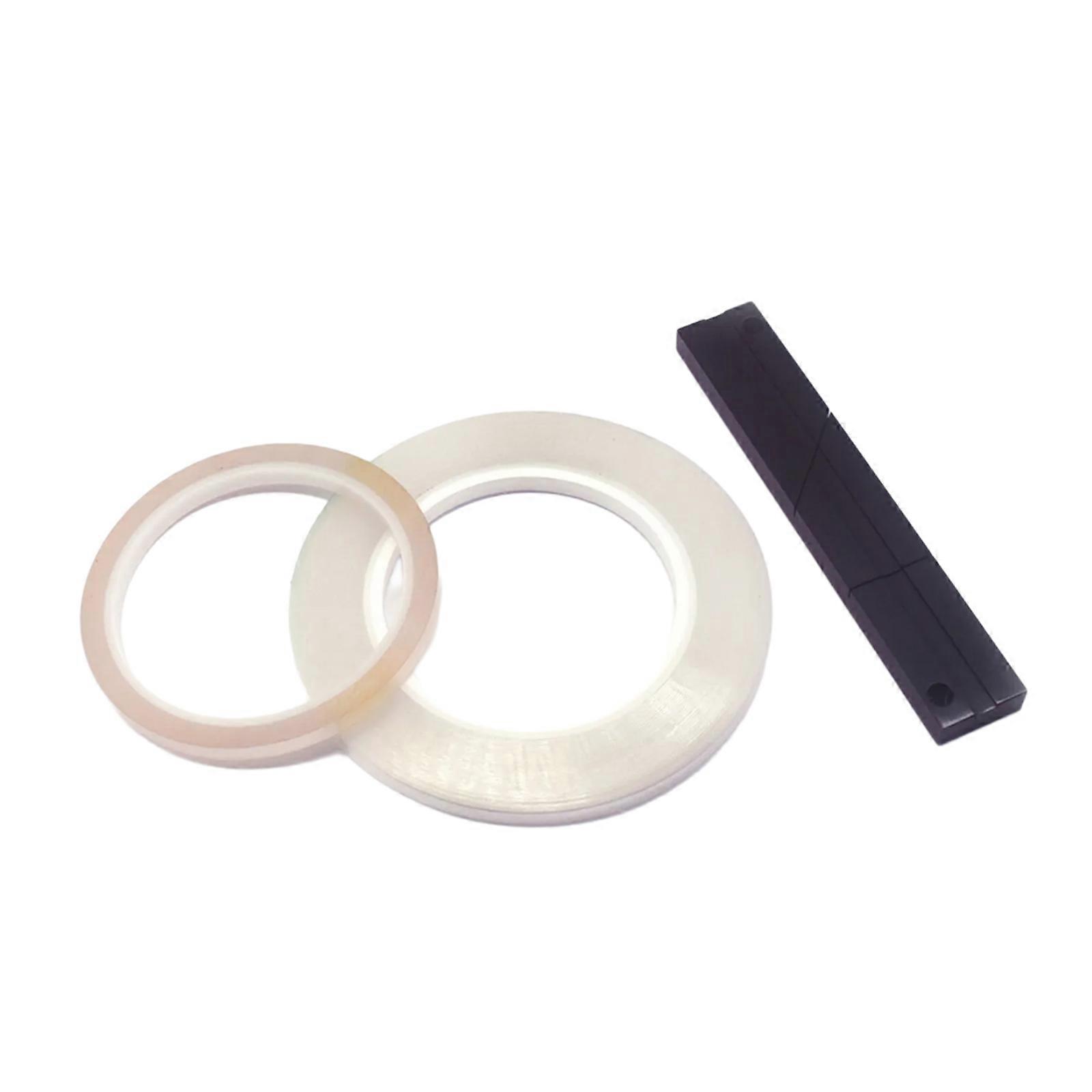 1/4 10Inch Tape Splicing Block Set and Leading Splicing Tape Kit Metal Professional Tape Splicing Block for Open Multicolor