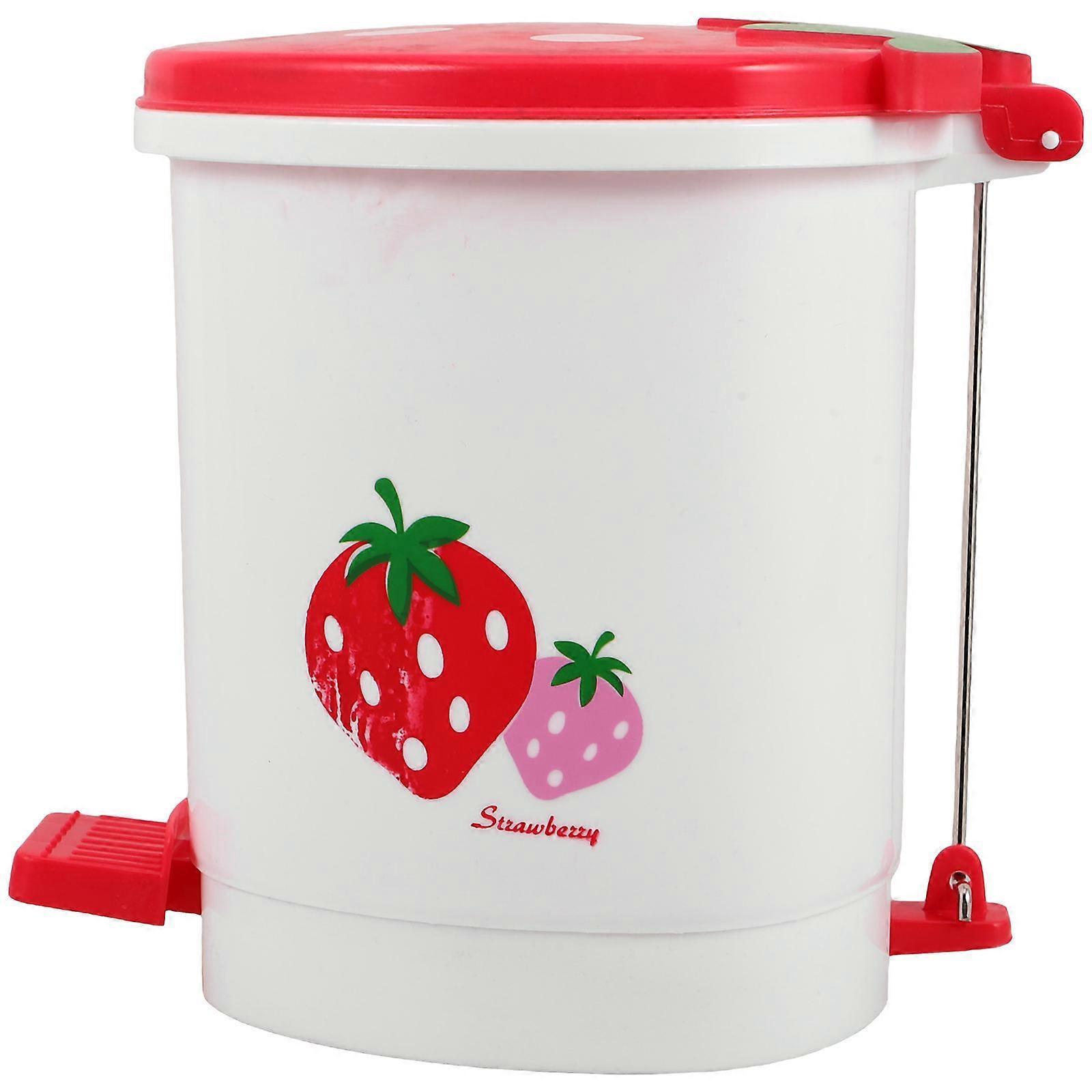 Cute Trash Can, Small Cartoon Wastebasket for Desktop, Home & Office, Compact Bin for Rooms & Living Spaces