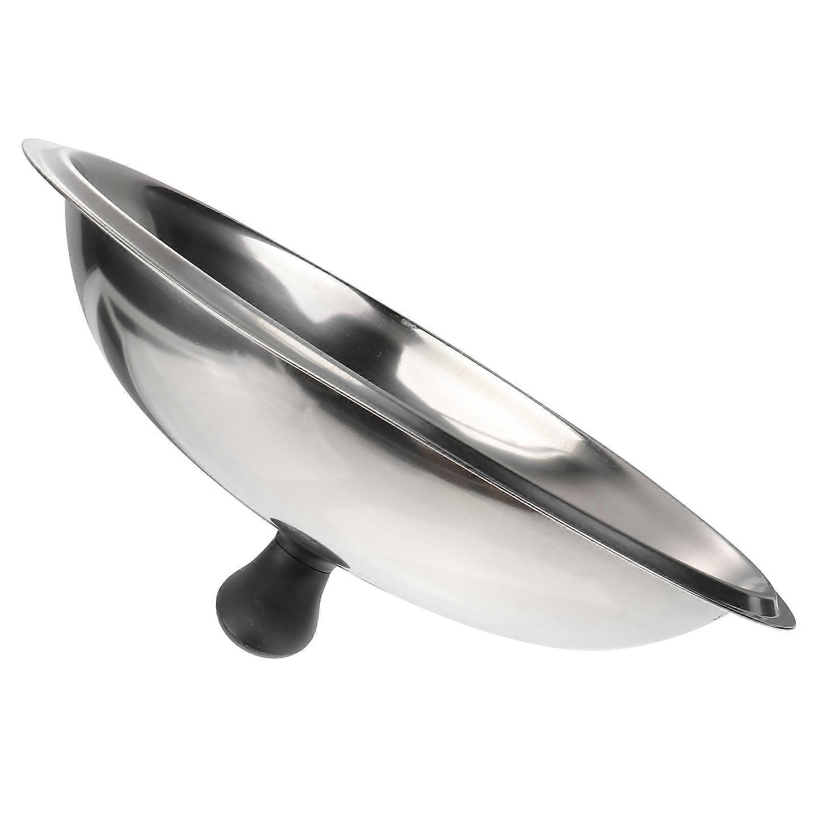 Round Baking Pan Glass Bakeware With Pot Cover Protector Stainless 30cm Dome Lid For Wok Universal Lid For Pots Wok Pan With Lid Glass Baking Dish