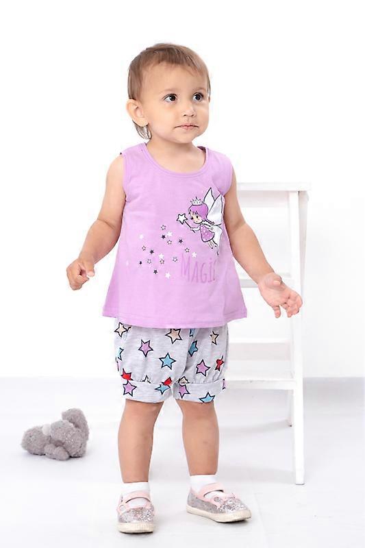 Infant Girls’ Summer Set – Sleeveless Dress & Elastic Shorts, , Summer, HC 5056-002-33