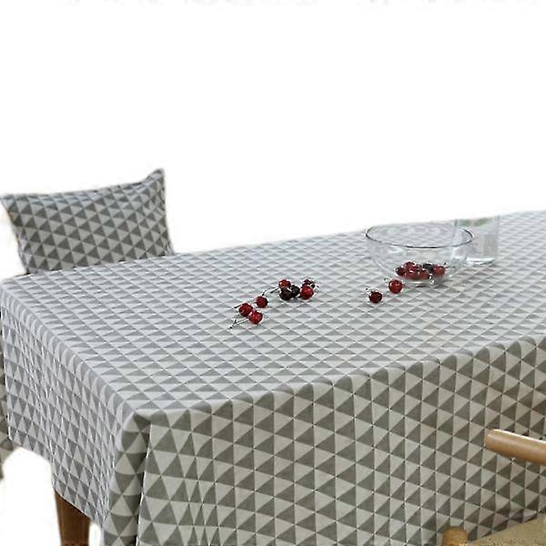 Tablecloth, Geometric Colorful Triangle Geometry Pyramid Shape Modern Pattern New Age Art