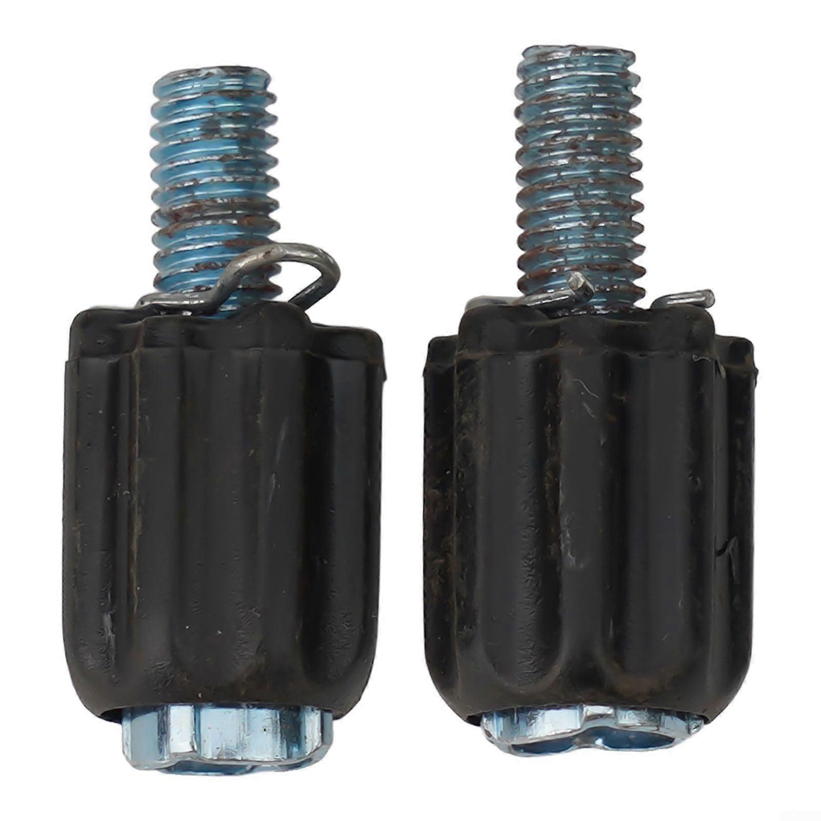 Bicycle Shift Cable Adjuster 2pcs Rear Derailleur Screw M5 Thread 26x12mm Lightweight Steel ABS 3.5g Spare Parts