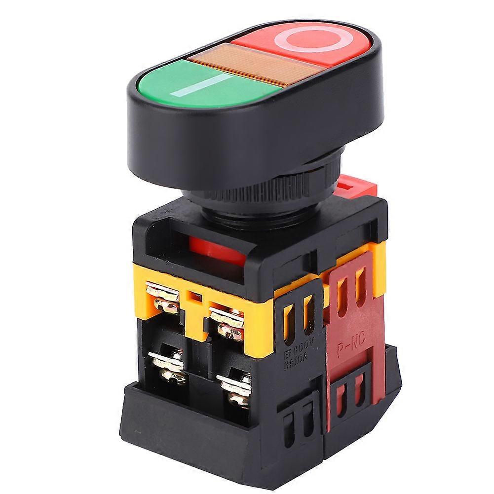 APBB-22/25N Double Push Button Switch with LED Light NoNC Momentary Button Switch(24VDC )